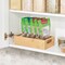 mDesign Bamboo Kitchen Fridge & Drawer Organizer Tray - Natural Wood